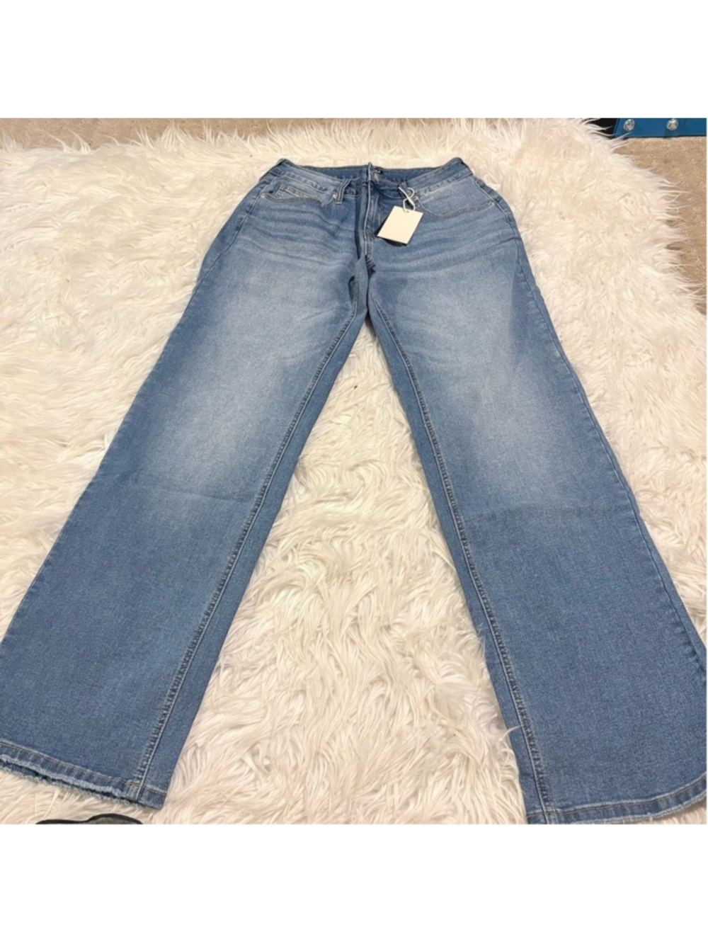 Flamingals stretchy wide leg jeans size M TC4-12 PO no